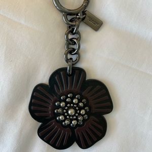 COACH Tea Rose Bag Charm EUC 17449